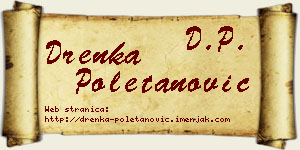 Drenka Poletanović vizit kartica